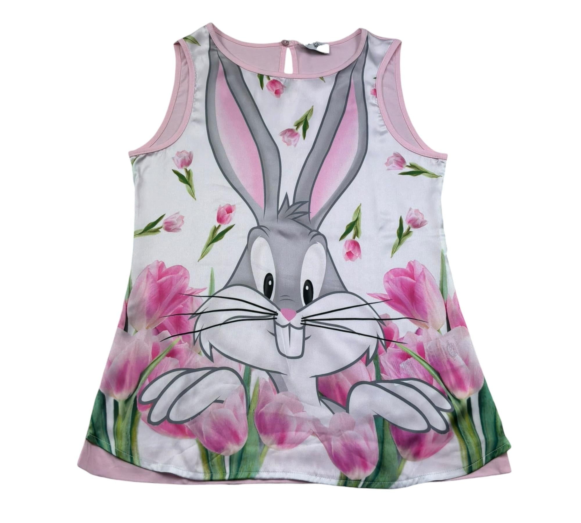 Monnalisa Canotta Girocollo Tina Unita con Stampa per Bambina 115614SM ROSA MONNALISA 