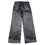 BOBOLI pantalone in ecopelle tinta unita modello palazzo Nero per Bambina 729121 NERO BOBOLI 