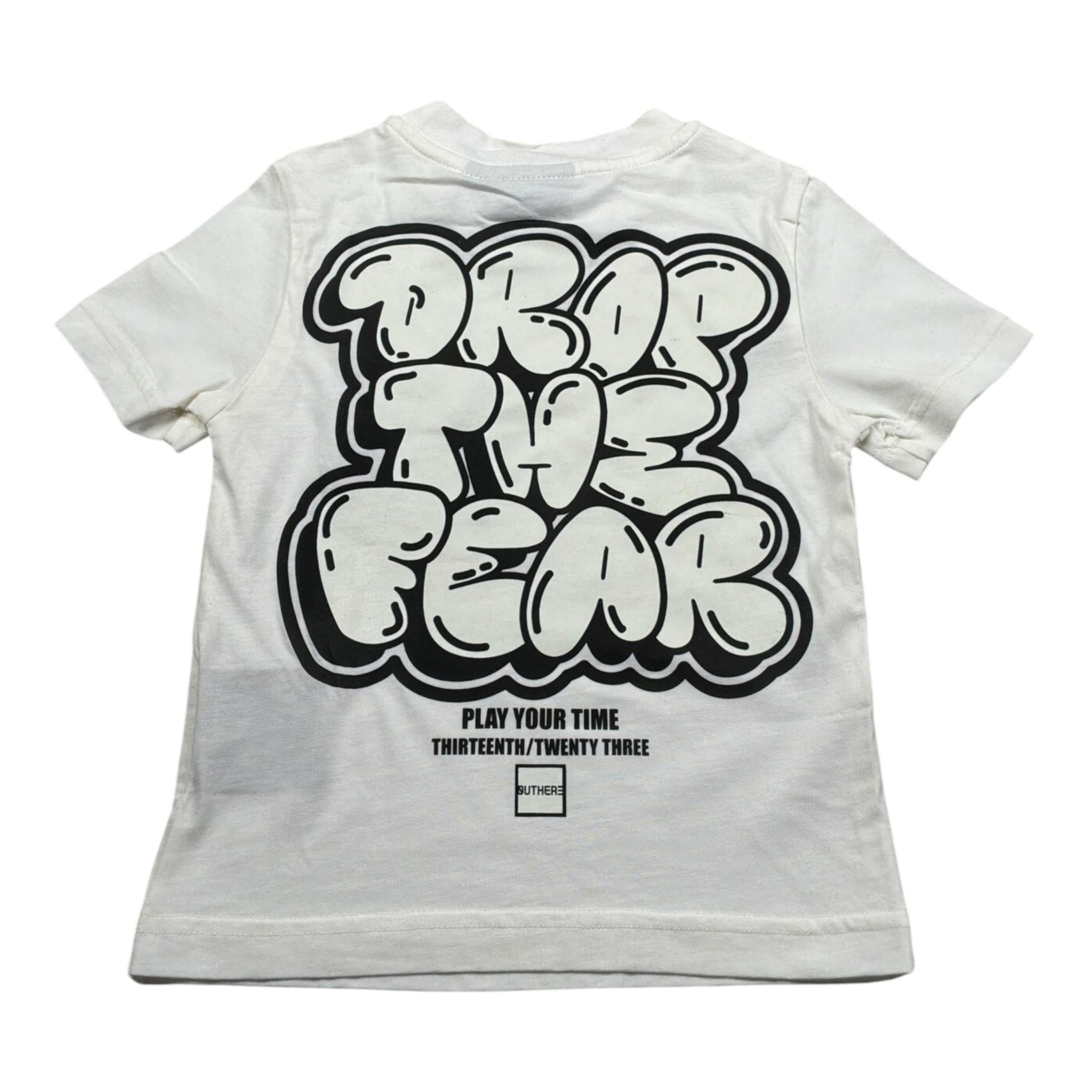 Outhere T-Shirt Girocollo tinta unita con Stampe Bianco per Bambino EOTJ44AE80 BIANCO OUTHERE 