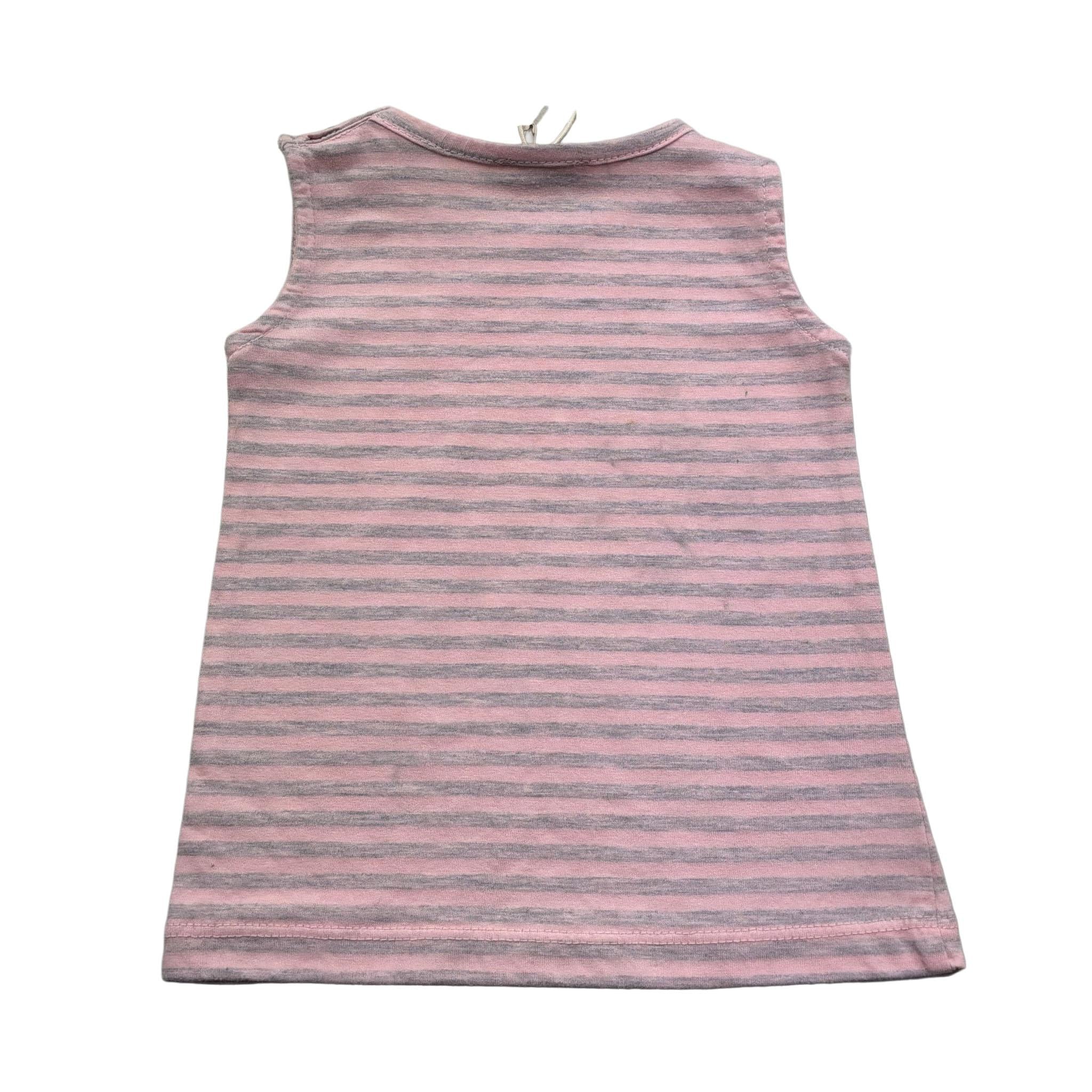Trussardi Canotta Fantasia A Righe per Neonata TIP26111CN ROSA TRUSSARDI 