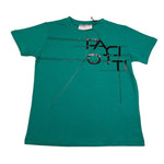 Cesare Paciotti T-Shirt Girocollo Tinta Unita con Stampa per Bambino TSP5165J VERDE CESARE PACIOTTI 