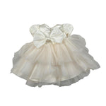 Gugu Gaga Abito Cerimonia tinta unita con Tulle Avorio per Neonata GF6085I AVORIO GUGU GAGA 