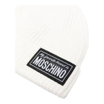 MOSCHINO cappelli tinta unita con stampa logo Panna per Bambina HUXO2IA PANNA MOSCHINO 