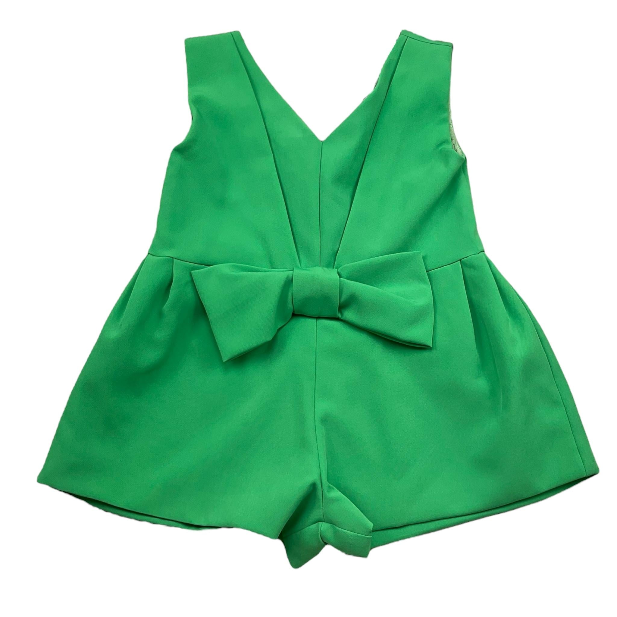 Petit Posh Tuta Intera Tinta Unita Giromanica per Bambina GFBS25023TU VERDE PETIT POSH 