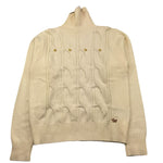 FUN & FUN maglia collo alto tinta unita cn applicazioni Panna per Bambina FCJSW15322 PANNA FUN & FUN 