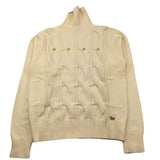 FUN & FUN maglia collo alto tinta unita cn applicazioni Panna per Bambina FCJSW15322 PANNA FUN & FUN 