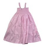 Saint Barth Abito Giromanica Tinta Unita con Stampe per Bambina JEMINE ROSA SAINT BARTH 