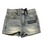 Iceberg Bermuda In Denim Tinta Unita con Girovita Regolabile per Neonato BMICE5100B AZZURRO ICEBERG 