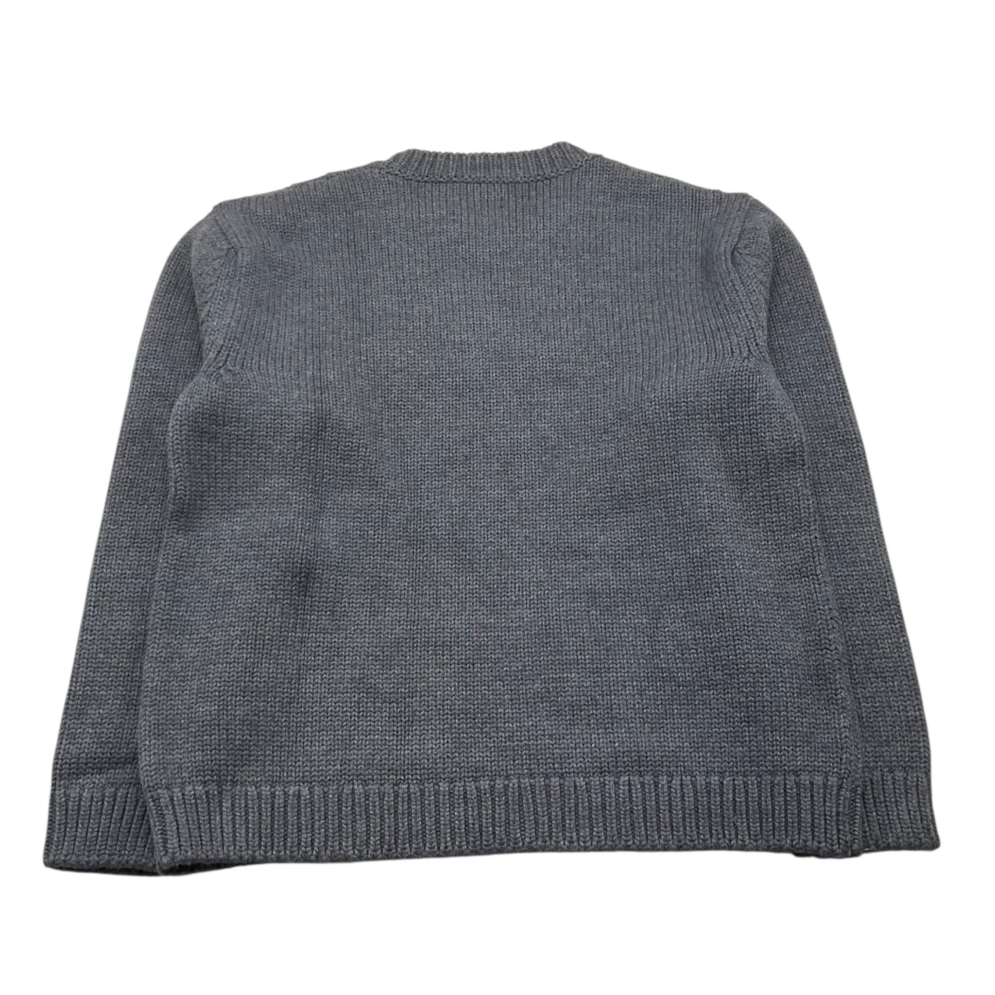 DOU DOU maglia girocollo tinta unita con logo Grigio per Bambino DV9P20 GRIGIO DOU DOU 