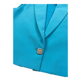 Gaelle Gilet Tinta Unita con Bottone per Bambina 2746JY00350 AZZURRO GAELLE 