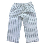 Le Bebe' Pantalone Tinta Unita con Elastico In Vita E Fantasia A Righe per Neonato LBB5342 BIANCO LE BEBE' 