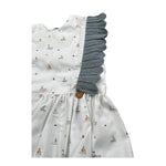 Wedoble Camicia Giromanica Tinta Unita con Stampe per Neonata V2504720E BIANCO WEDOBLE 