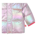 BillIEBLUSH giubbino tinta unita effetto aurora boreale cn cappuccio Rosa per Neonata U20401 ROSA BillIEBLUSH 