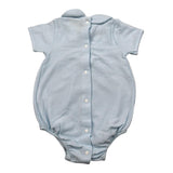 Babidu Pagliaccetto Mezza Manica Tinta Unita per Neonato 31330 AZZURRO BABIDU 