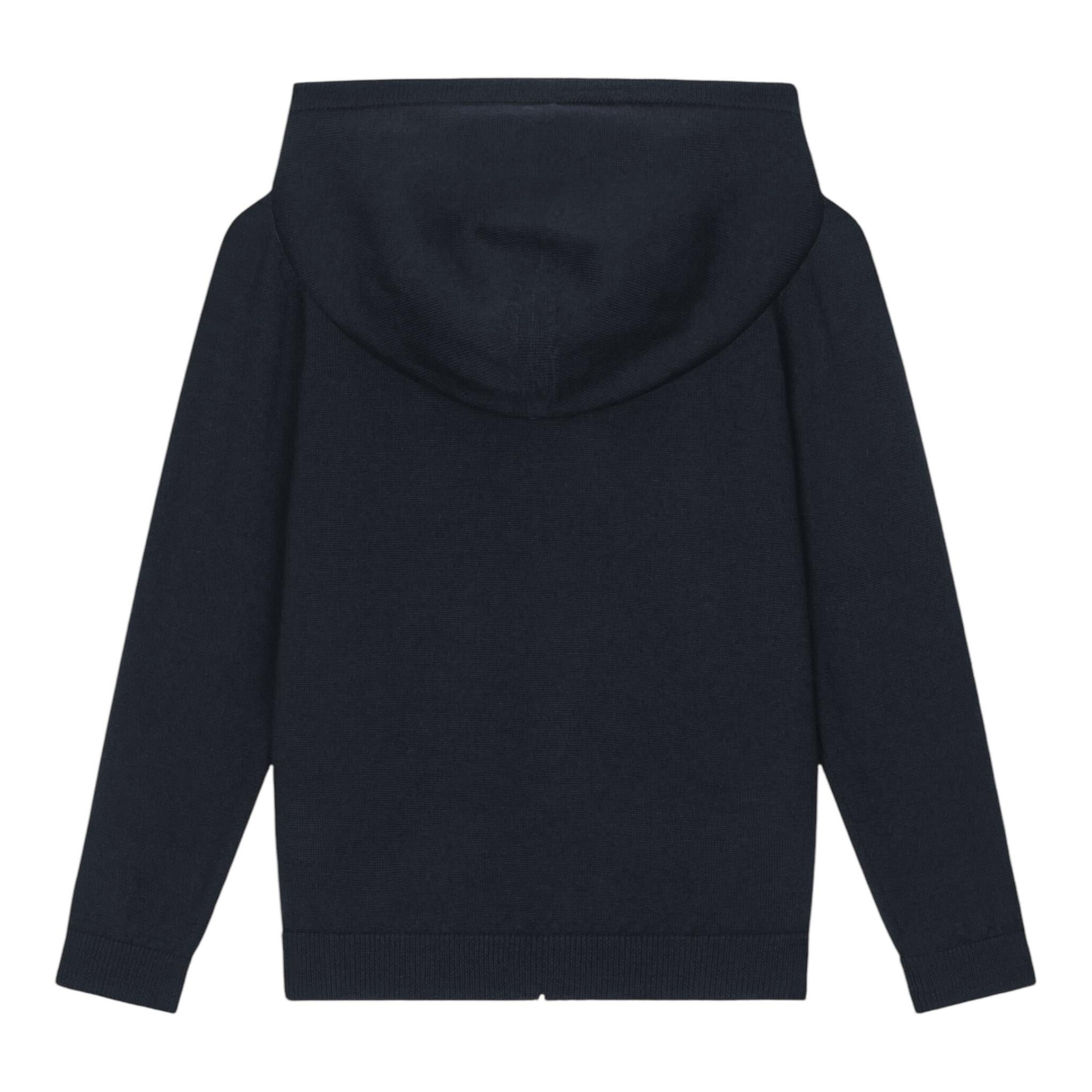 DOLCE & GABBANA maglia tinta unita con zip e cappuccio Blu per Bambino L4KW21 BLU DOLCE & GABBANA 