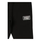 DSQUARED2 pantalone modello tuta tinta unita con stampa Nero per Bambino DQ0546 NERO DSQUARED2 