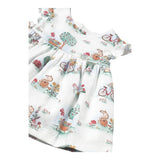 Mayoral Set Abito Mezza Manica Tinta Unita con Culotte per Neonata 1869 BIANCO MAYORAL 