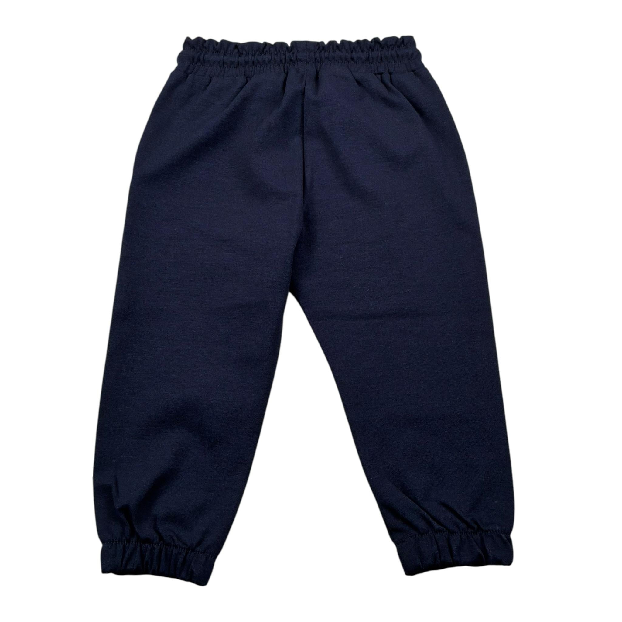 Siviglia Pantalone Tinta Unita con Elastico In Vita per Neonato SVNPT17312 BLU SIVIGLIA 