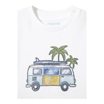 Mayoral T-Shirt Girocollo Tinta Unita con Stampa per Neonato 1063 BIANCO MAYORAL 