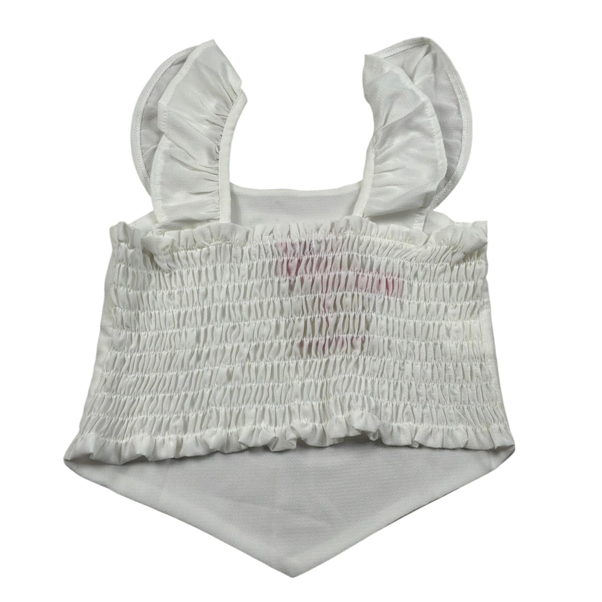 Funky Top Giromanica tinta unita Bianco per Bambina 125522104 BIANCO FUNKY 