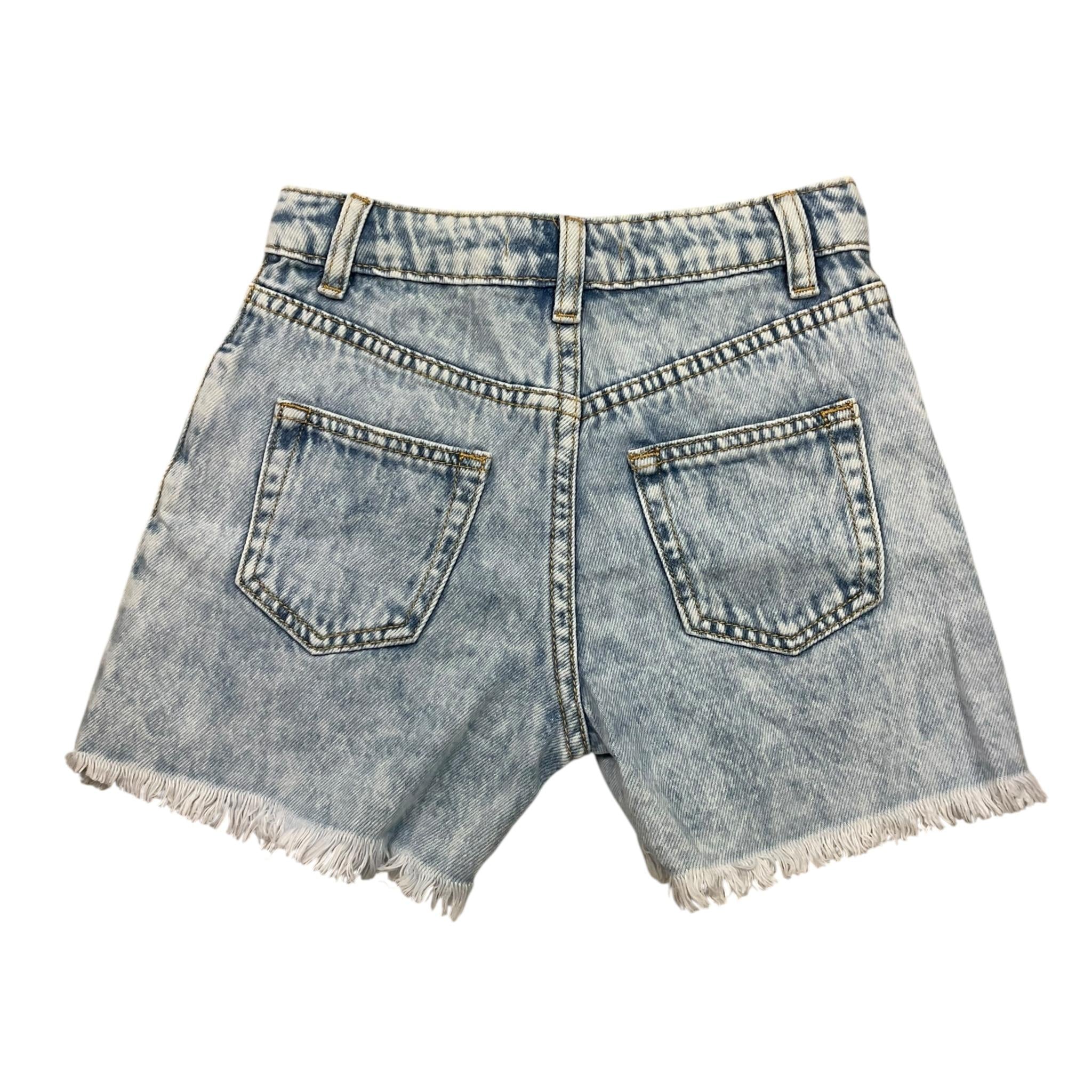 Manila Grace Short In Denim con Girovita Regolabile per Bambina 430PMBS25 AZZURRO MANILA GRACE 