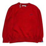 Sun68 Maglia Girocollo Tinta Unita con Logo per Neonato K33301N ROSSO SUN68 