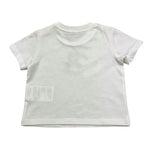 MOSCHINO t-shirt girocollo tinta unita con stampa Bianco per Neonato MSM047 BIANCO MOSCHINO 