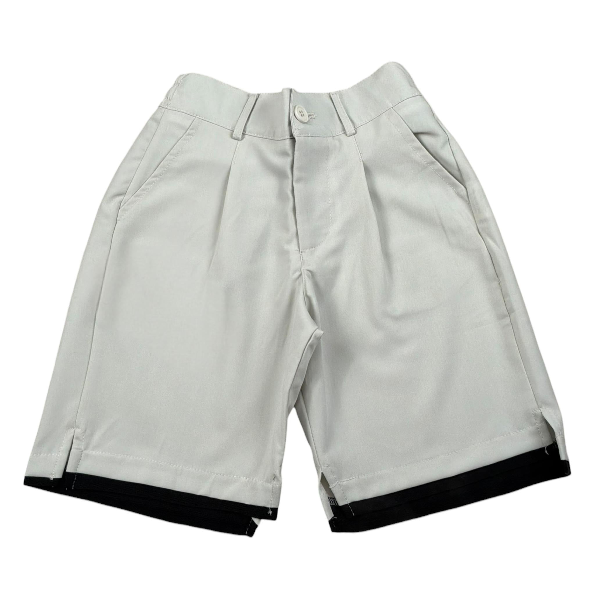 Stay Street Bermuda Tinta Unita con Elastico In Vita per Bambino BRB2000 BEIGE STAY STREET 