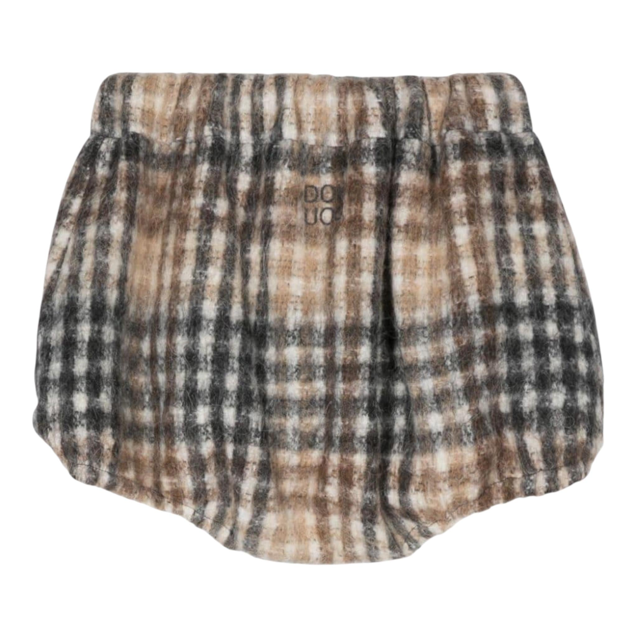 DOU DOU culotte fantasia quadri cn logo Beige per Bambina DV6B09X BEIGE DOU DOU 