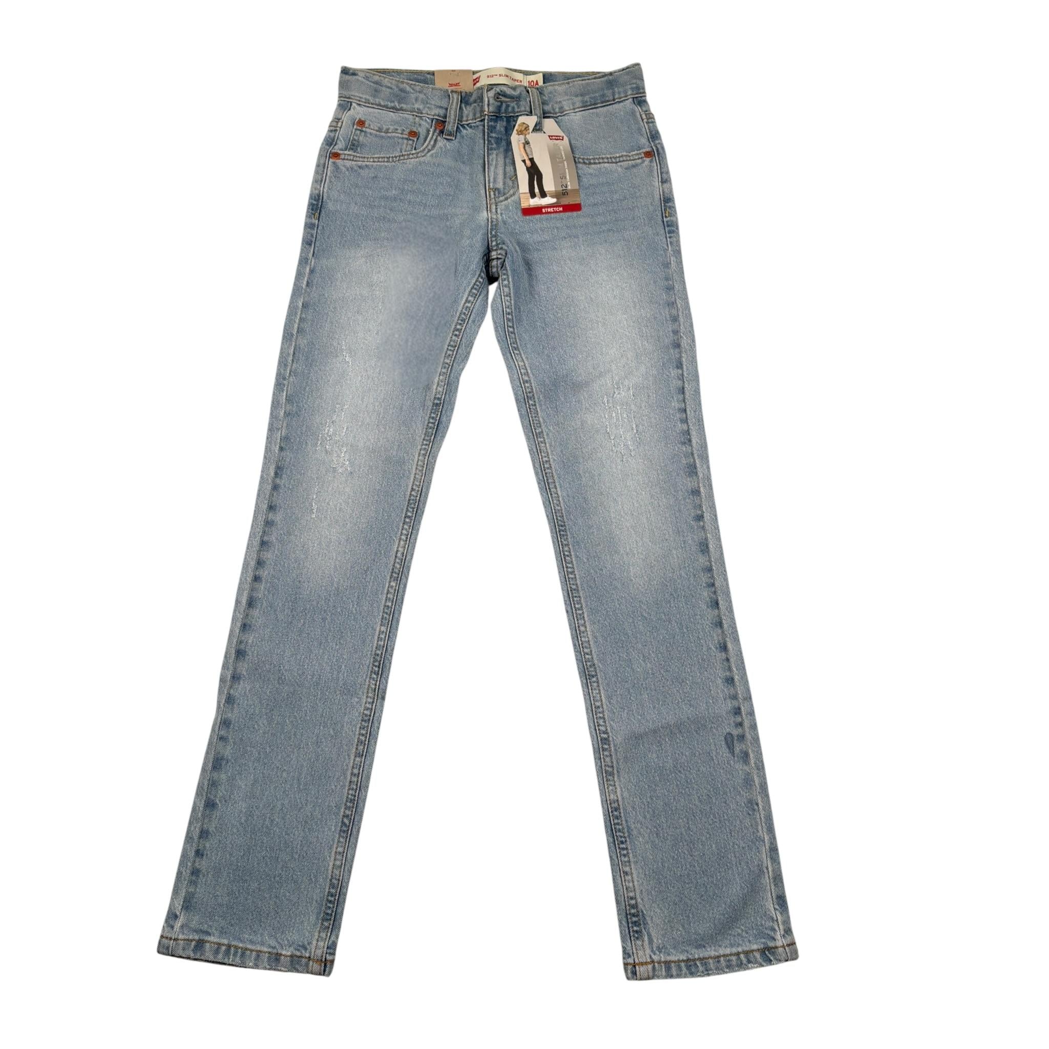 Levi'S Jeans tinta unita con Girovita Regolabile Azzurro per Bambino 9EL207 AZZURRO LEVI'S 
