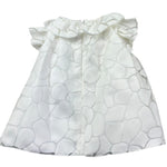 Le Bebe Abito Mezza Manica Tinta Unita con Colletto per Neonata LBG6386 BIANCO LE BEBE 