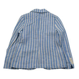 Aletta Giacca Tinta Unita con Fantasia A Righe per Bambino N23080 AZZURRO ALETTA 