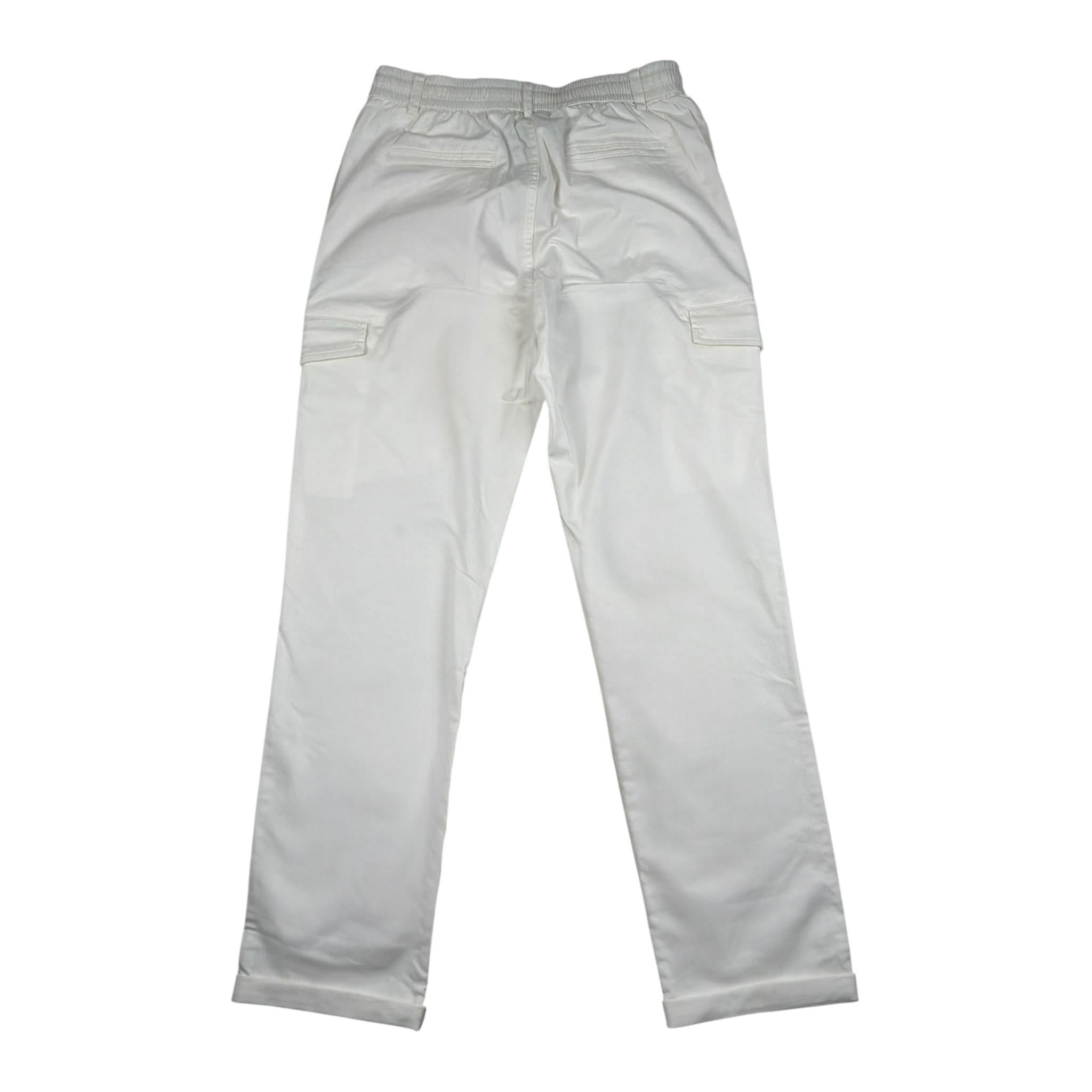 Jeckerson Pantalone Tinta Unita con Elastico In Vita per Bambino J3872 BIANCO JECKERSON 