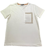 Liu Jo T-Shirt Girocollo Tinta Unita con Taschino per Bambino QA3096 BIANCO LIU JO 