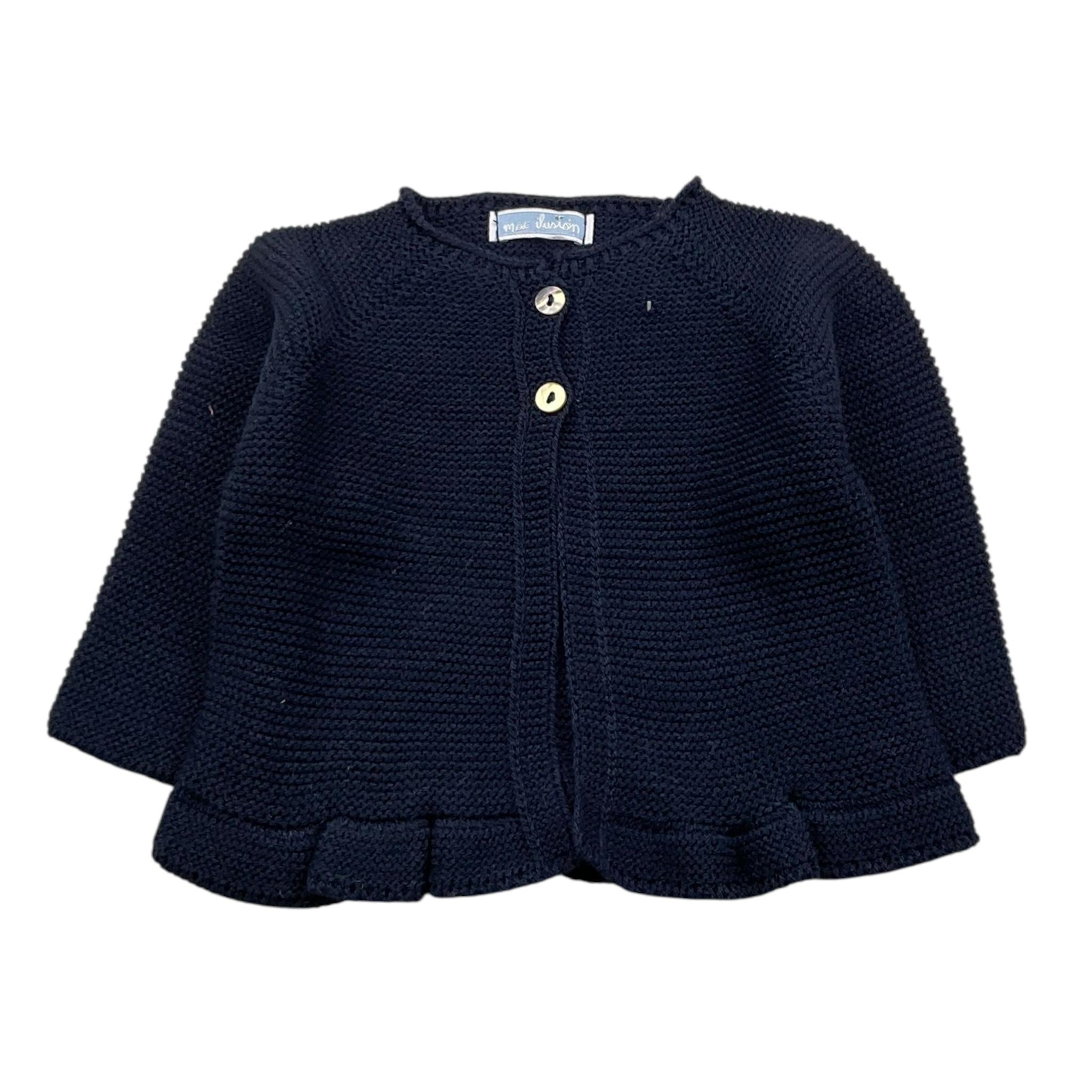 MAC ILUSIO'N cardigan tinta unita Blu per Neonato 9480 BLU MAC ILUSIO'N 