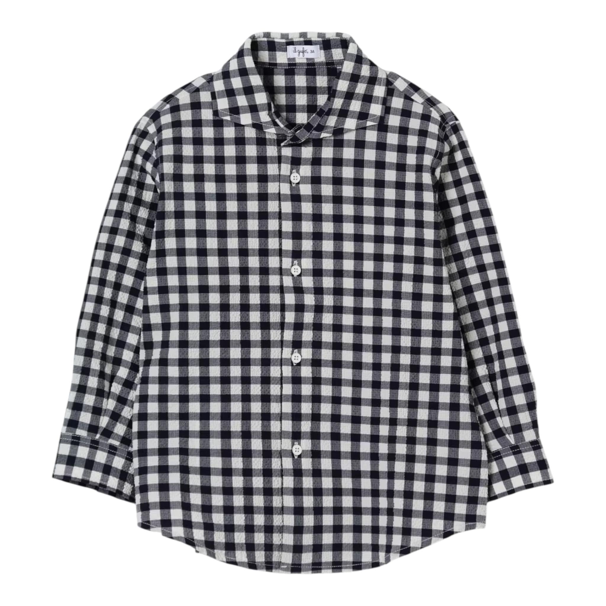 Il Gufo Camicia Manica Lunga Fantasia Quadretti per Bambino P25CL252C3161 BIANCO/BLU IL GUFO 