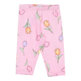Monnalisa Leggins Tinta Unita con Stampa per Neonata 31A400 ROSA MONNALISA 