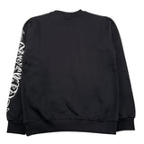 DISCLAIMER felpa chiusa girocollo tinta unita con stampa logo Nero per Bambino 24IDK58202 NERO DISCLAIMER 