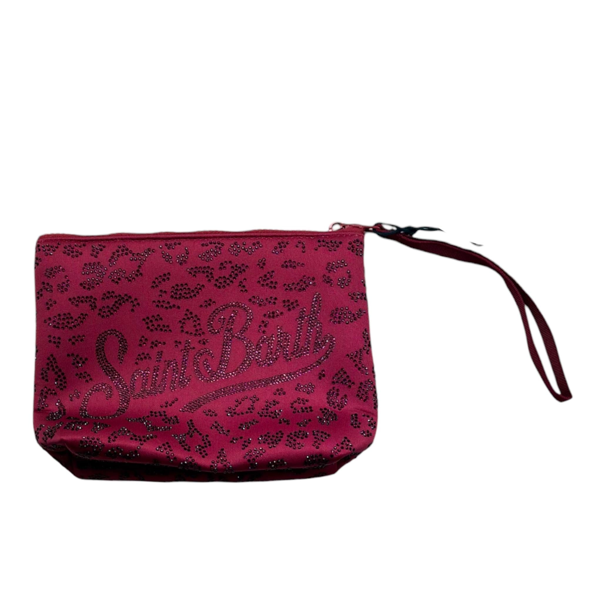 Saint Barth Pochette Tinta Unita con Brillantini per Bambina ALINESTRAS BORDEAUX SAINT BARTH 