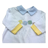 Isabel & Martinez Tutina Manica Lunga Tinta Unita con Ricami per Neonato IM25N507 BIANCO ISABEL & MARTINEZ 