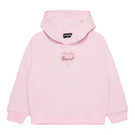 DSQUARED2 felpa tinta unita con cappuccio e stampa Rosa per Bambina DQ2581X ROSA DSQUARED2 