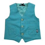 Daniele Alessandrini Gilet tinta unita con Bottoni Verde per Neonato 1296B00018X VERDE DANIELE ALESSANDRINI 