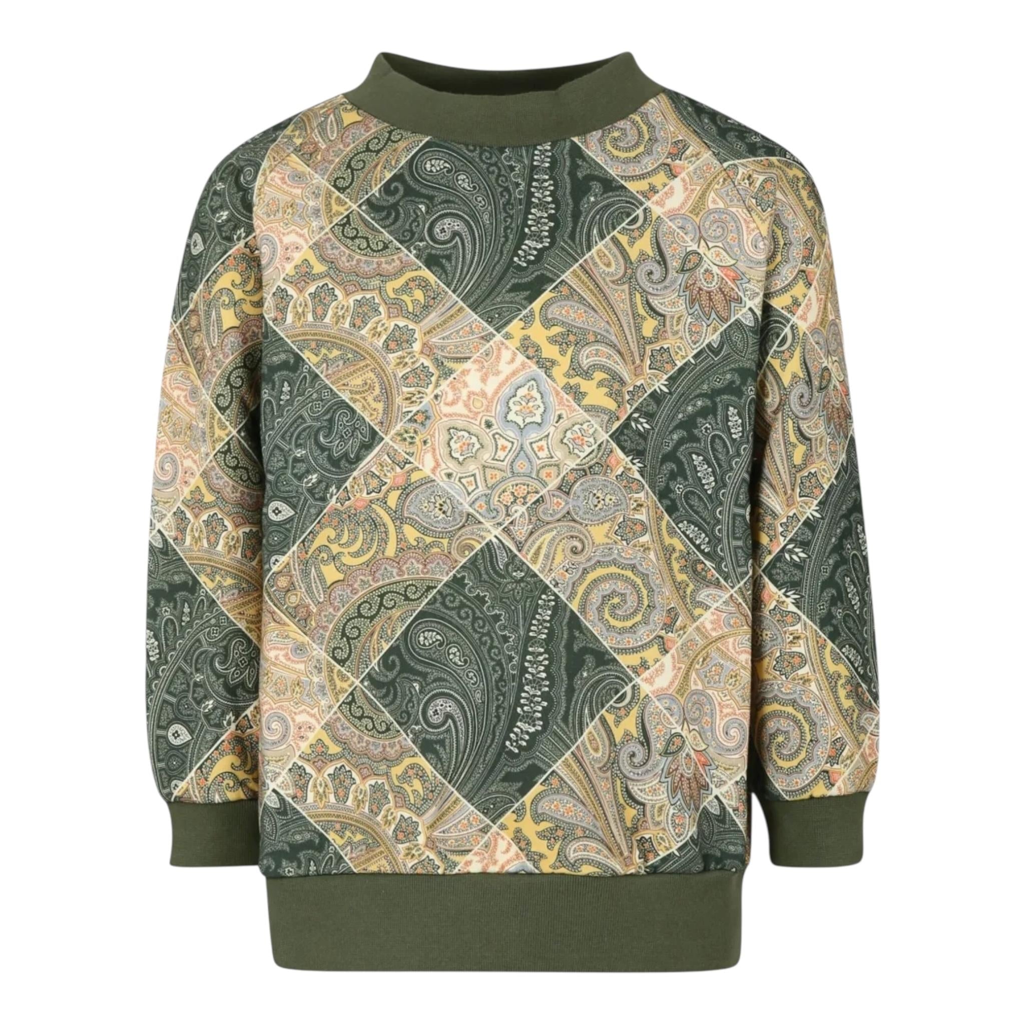 ETRO felpa tinta unita con fantasia  Verde per Bambino GV4P00 VERDE ETRO 