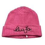 LIU JO cappello tinta unita con logo Rosa per Bambina KF4036 ROSA LIU JO 