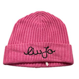 LIU JO cappello tinta unita con logo Rosa per Bambina KF4036 ROSA LIU JO 