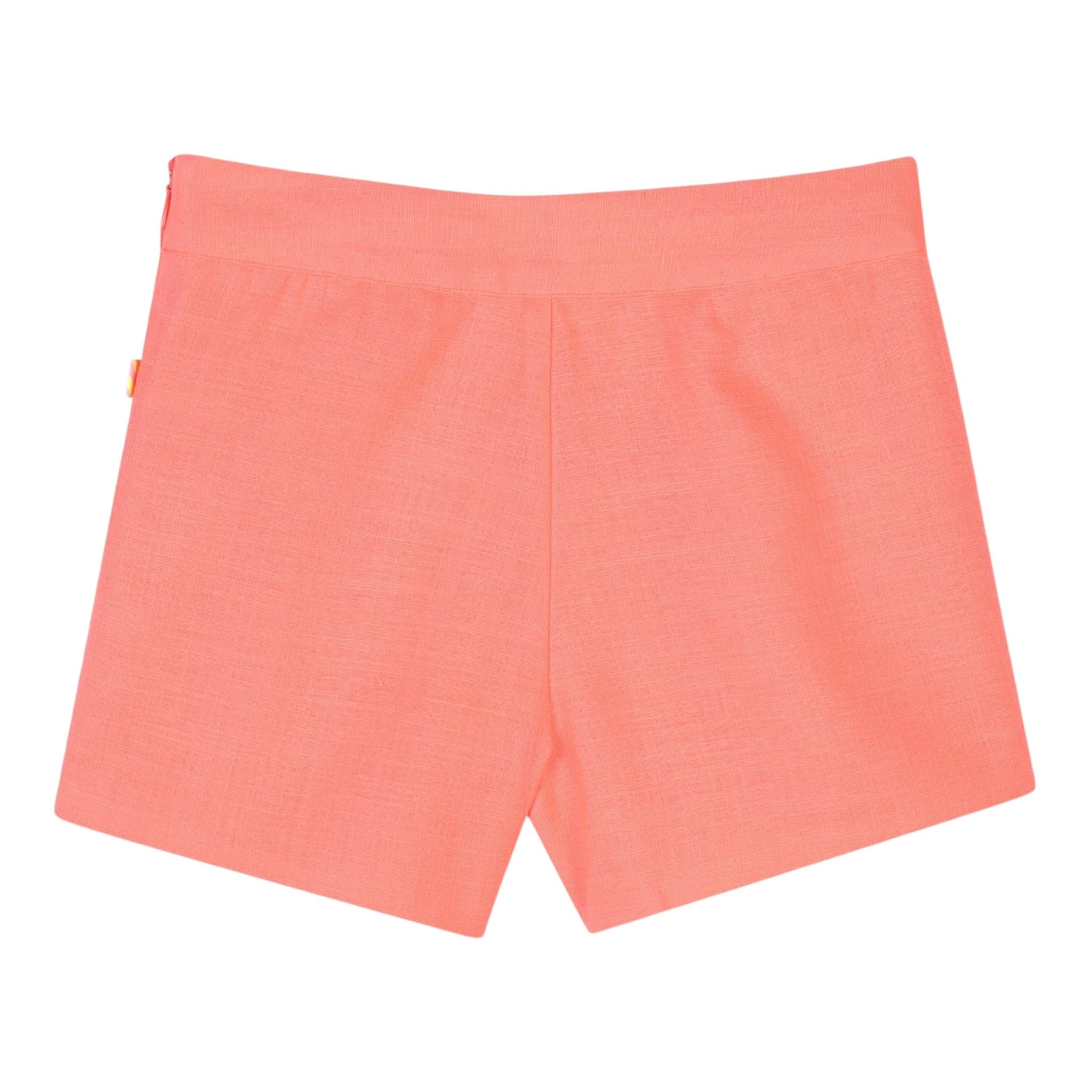 Billieblush Short Tinta Unita con Ricami per Bambina U10911 ARANCIONE FLUO BillIEBLUSH 