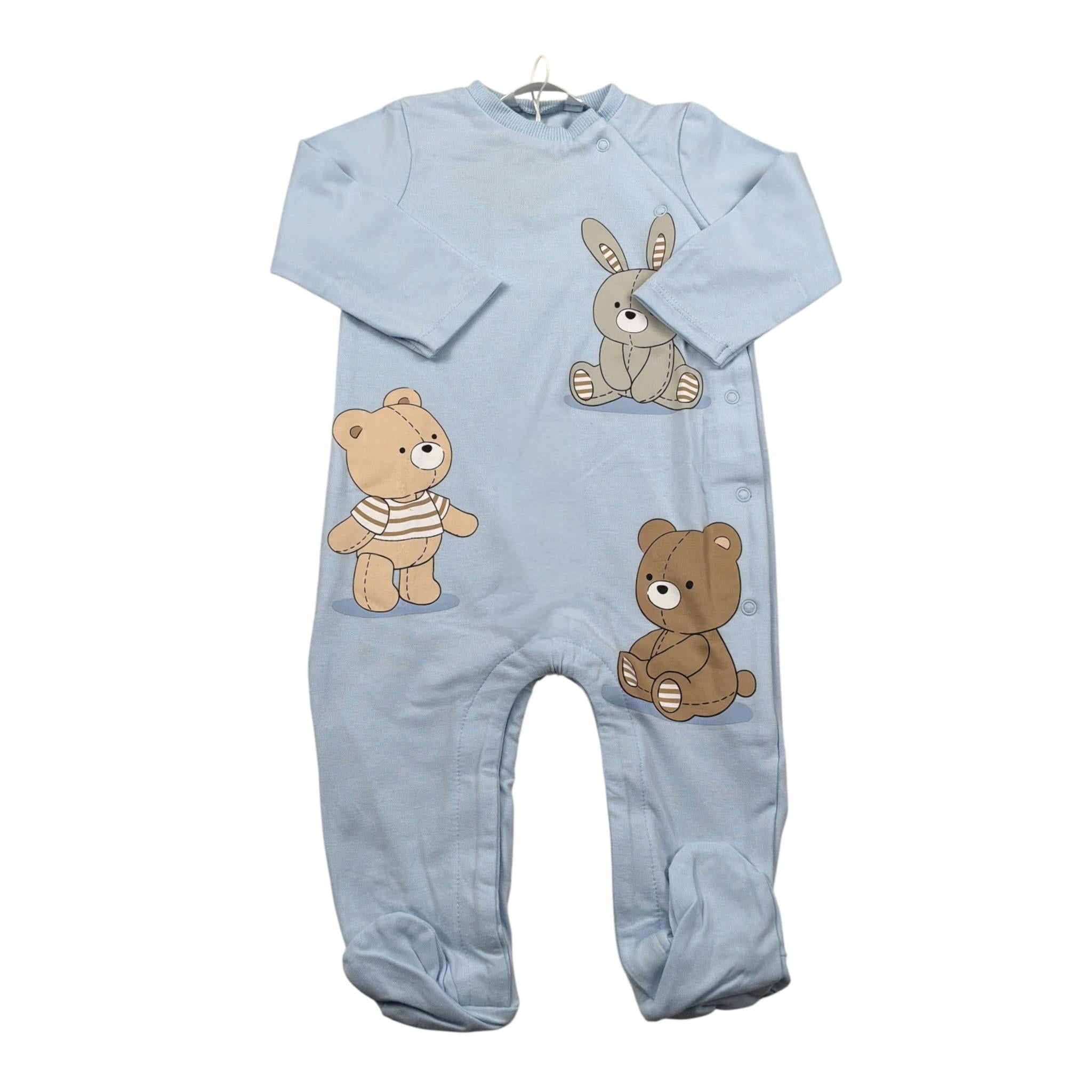 Mayoral Tutina Manica Lunga tinta unita con Stampe Azzurro per Neonato 1709 AZZURRO MAYORAL 