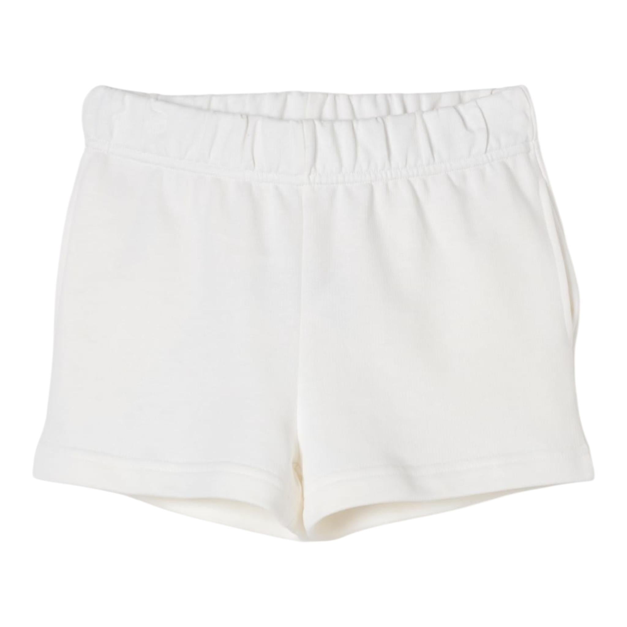 Stella Mccartney Short Tinta Unita con Stampa per Neonata TW6D99 BIANCO STELLA McCARTNEY 