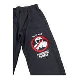 BUTNOT pantalone tuta tinta unita con stampa in contrasto Nero per Bambino B9498531 NERO BUTNOT 