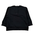 Balmain Felpa Chiusa Girocollo tinta unita con Logo Nero per Neonato V4560NX NERO BALMAIN 